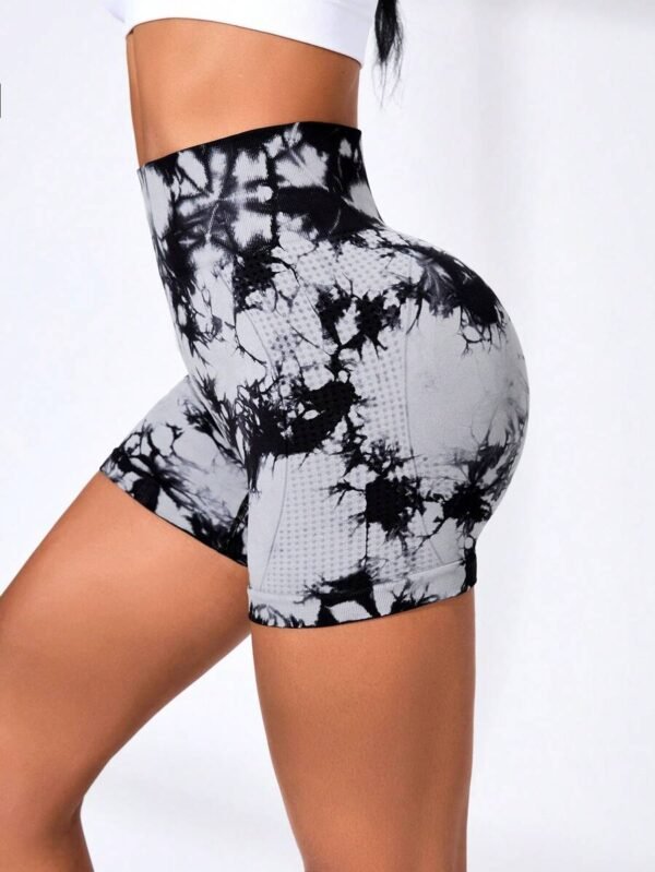 Pantalones cortos de yoga estilo batik para mujeres - Imagen 2