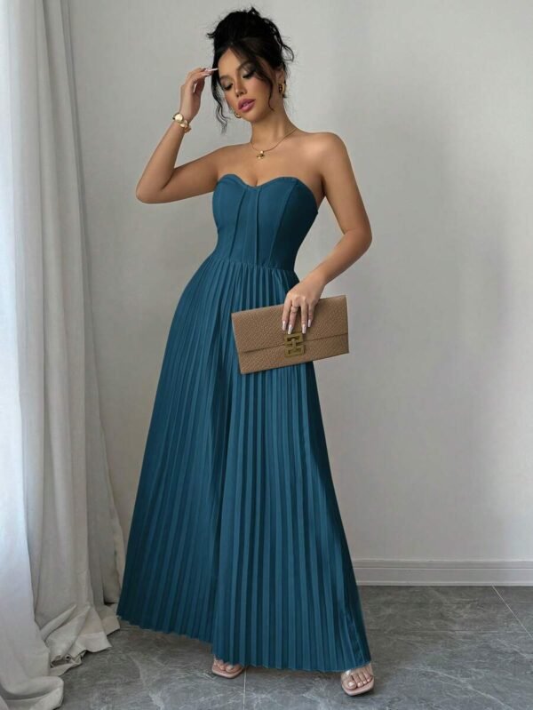 Mono de pierna ancha con diseño de bandeau - Imagen 2