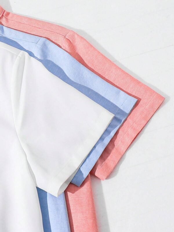Camisas de manga corta con estampado de letras para niños - Imagen 2