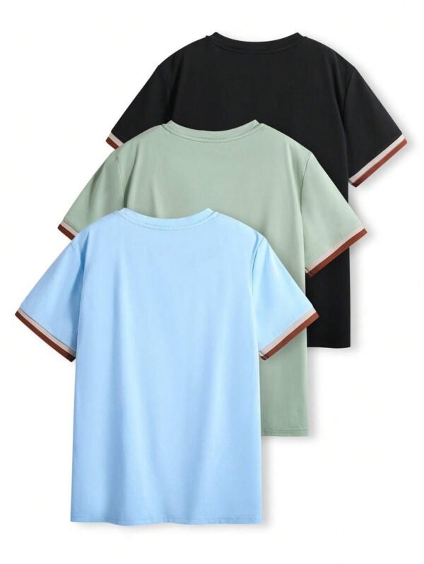 Camiseta de manga corta con cuello redondo para niño - Imagen 3