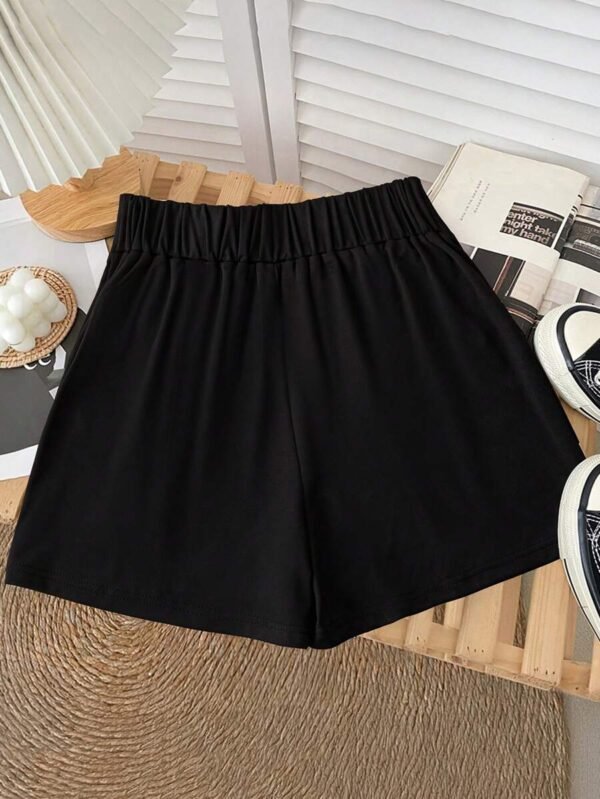 Pantalones cortos sueltos de moda con decoración para mujer - Imagen 3