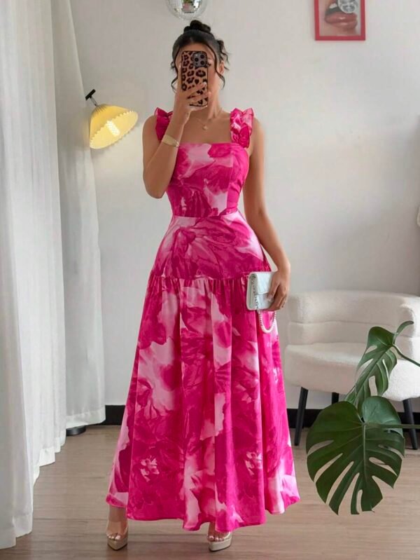 Vestido camisero sin mangas con cintura ceñida