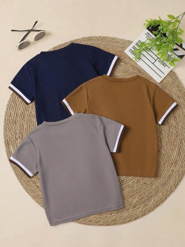 Camisetas de manga corta casuales para niños - Imagen 3