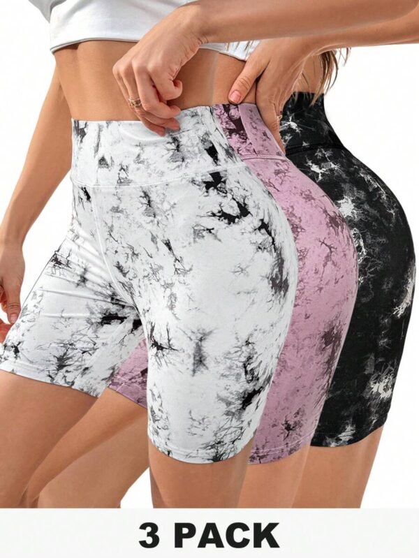 Pantalones cortos sin costuras de cintura alta para levantar glúteos