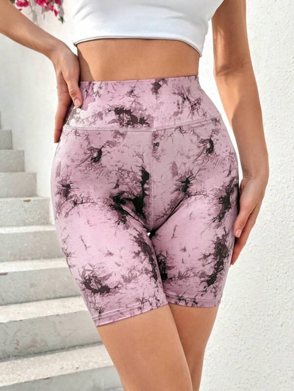 Pantalones cortos sin costuras de cintura alta para levantar glúteos - Imagen 2