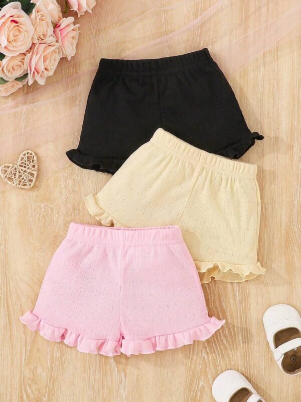 Pantalones de tela de punto suave y transpirable para niñas