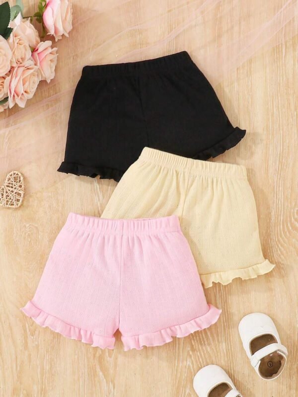 Pantalones de tela de punto suave y transpirable para niñas - Imagen 3