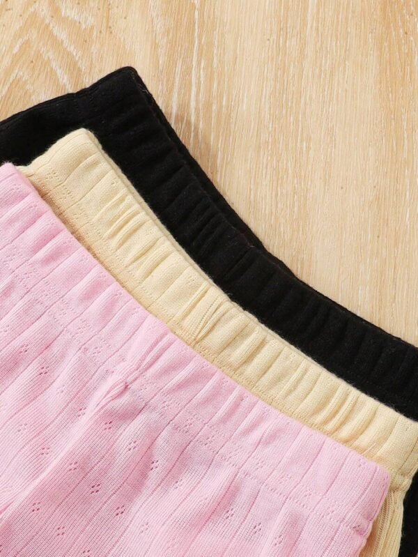 Pantalones de tela de punto suave y transpirable para niñas - Imagen 2