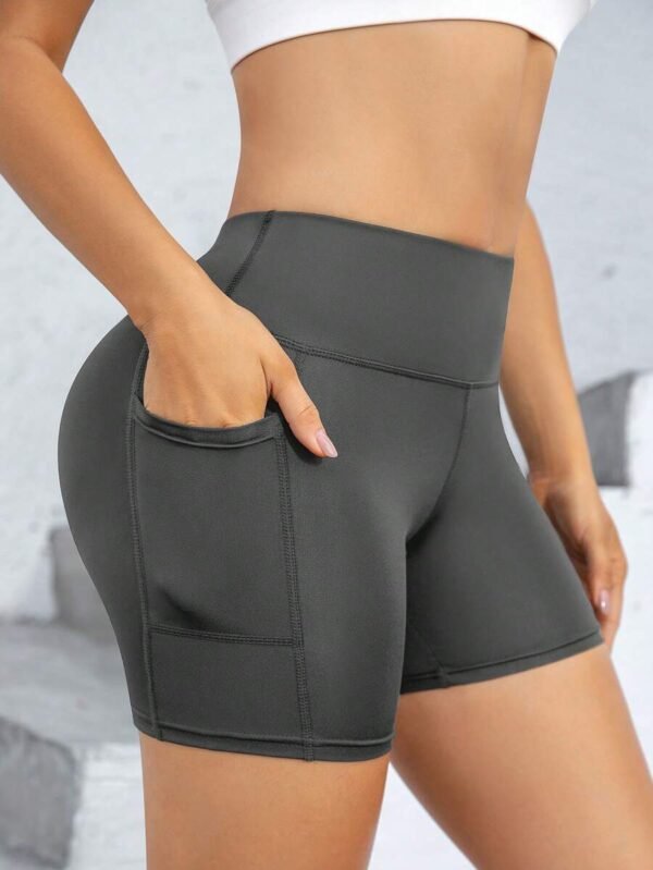 Pantalones cortos de entrenamiento para mujer con bolsillos