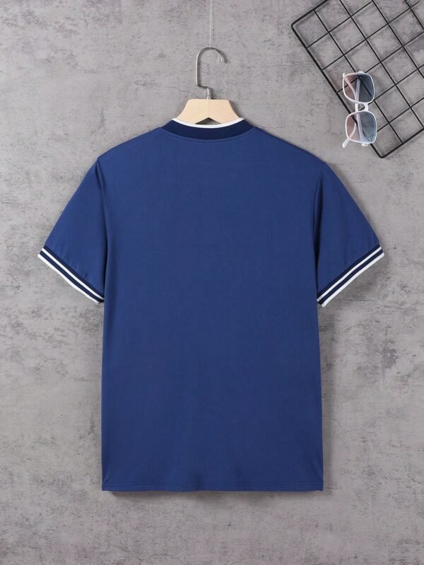 Camisa polo de punto de cuello alto informal - Imagen 3