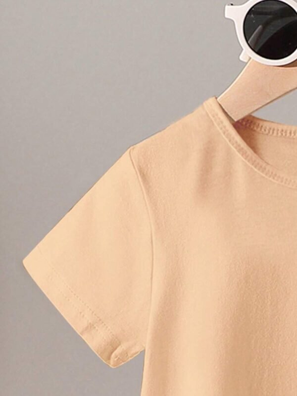 Set de 2 piezas casual y sencillo con gráfico impreso para niño bebé - Imagen 2