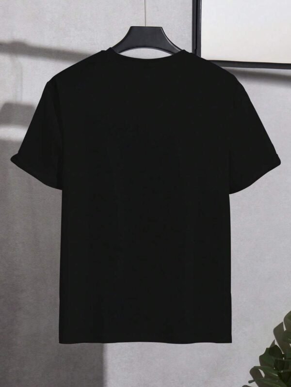 Playera de manga corta con cuello redondo y corte ajustado - Imagen 3