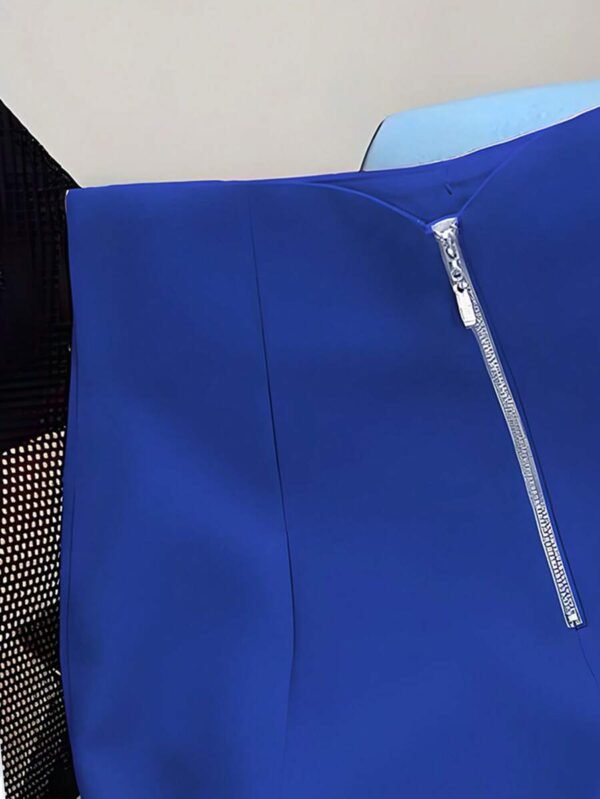 Pantalones cortos casuales de tiro medio con cremallera frontal - Imagen 2