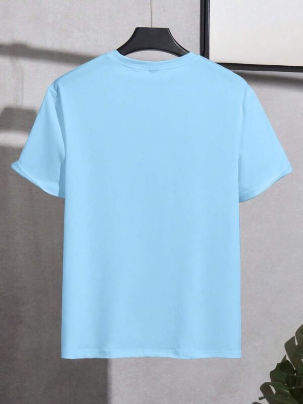 Playera de manga corta de cuello redondo con parche gráfico - Imagen 3