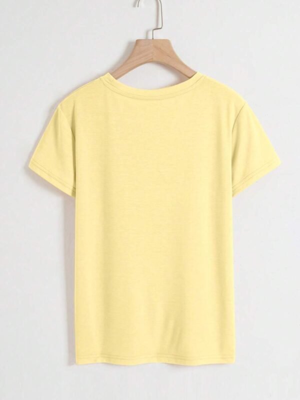 Camisetas de mujer para primavera y bordados de diseño de crisantemo - Imagen 3
