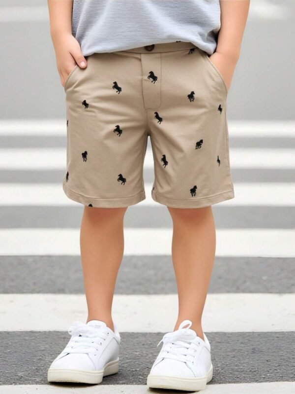 Pantalones cortos con cinturón elástico en la cintura