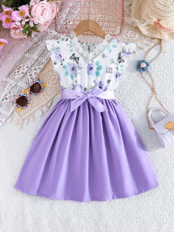Vestido de princesa elegante y de moda para niñas