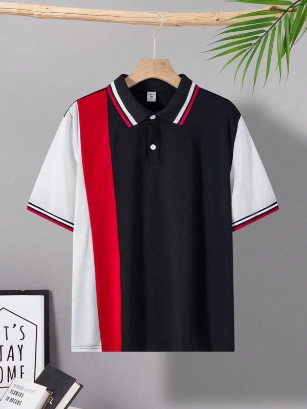 Camisa polo de manga corta casual para chicos