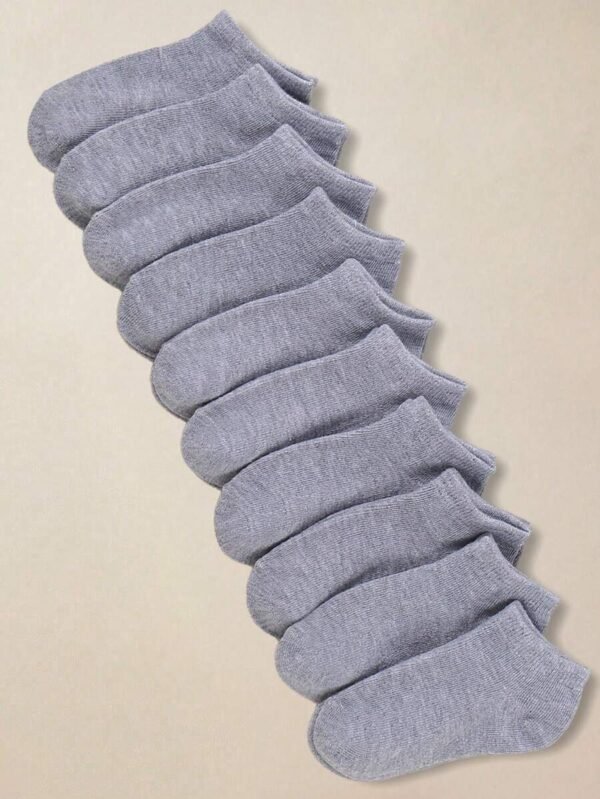 1 Par de calcetines deportivos clásicos de unicolor para niños - Imagen 2