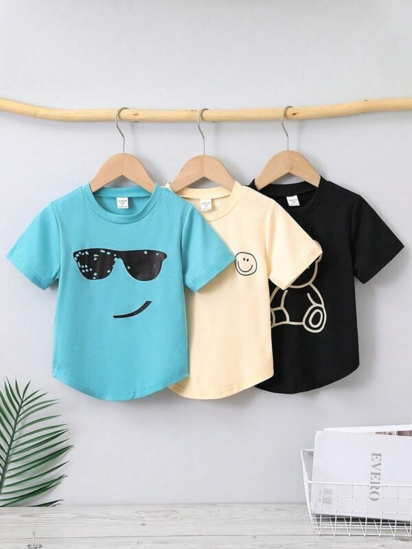 Camisetas holgadas y cómodas con estampado para niño pequeño