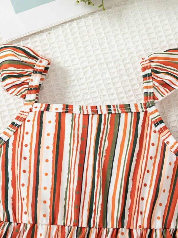 vestido casual sin mangas con cuello cuadrado lindo - Imagen 2