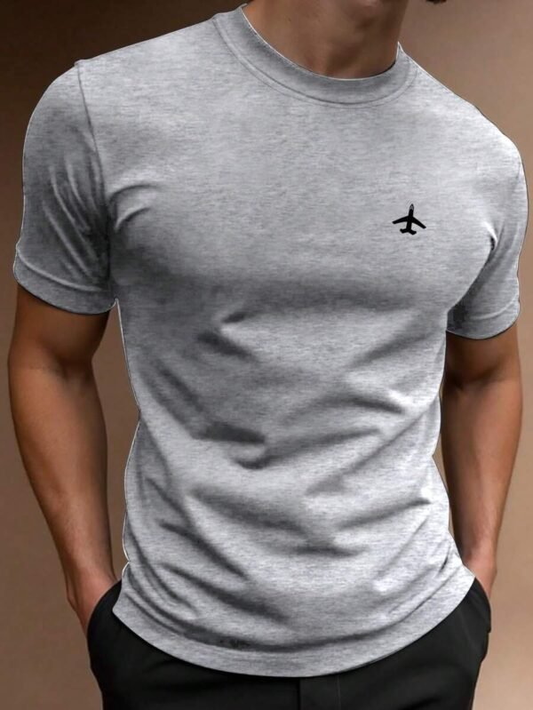 Camiseta de manga corta minimalista casual para hombres