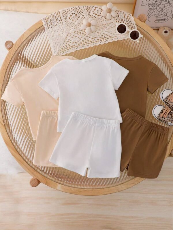 Conjunto de 2 piezas de verano para niñas bebés - Imagen 3