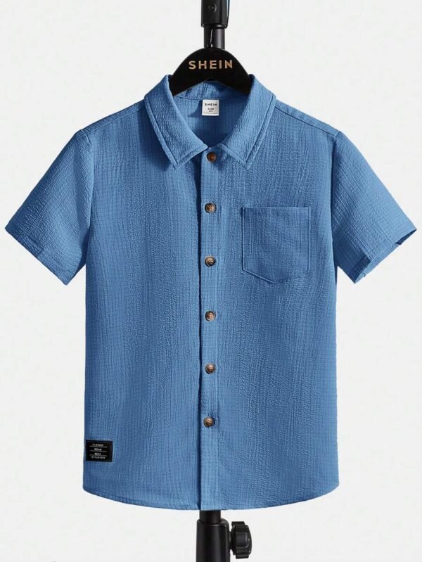 Camisa casual y cómoda de manga corta para niño