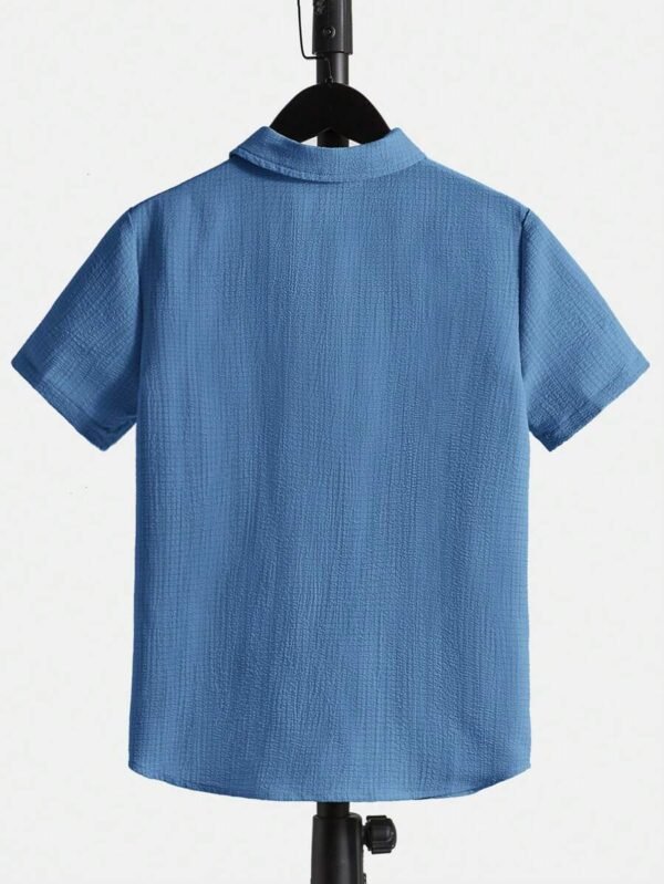 Camisa casual y cómoda de manga corta para niño - Imagen 3