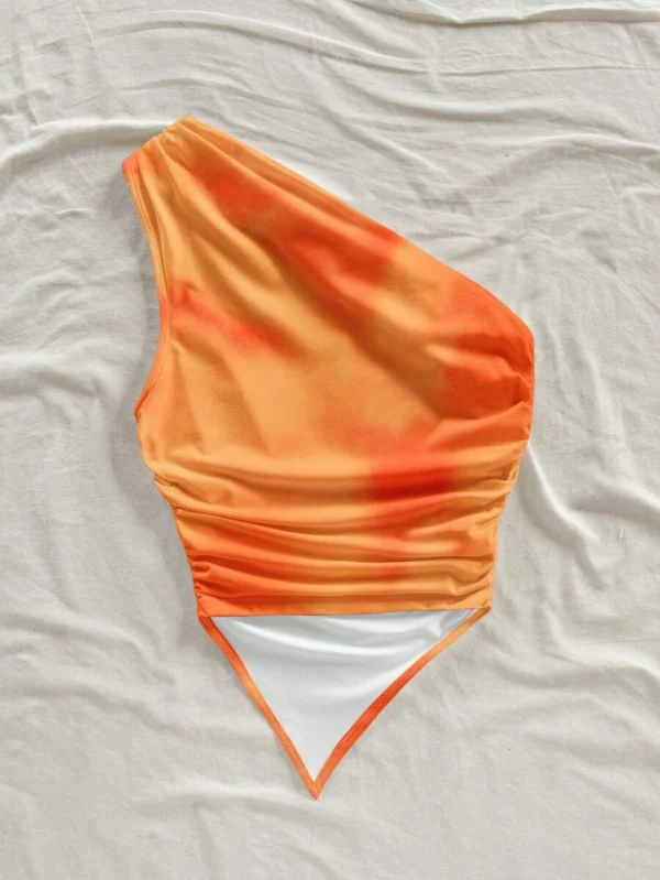 Top de tirantes casual de verano con ajuste entallado y fruncido - Imagen 3