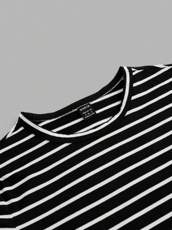 Camisetas ajustadas y cortas de mujer de manga corta con cuello redondo - Imagen 2