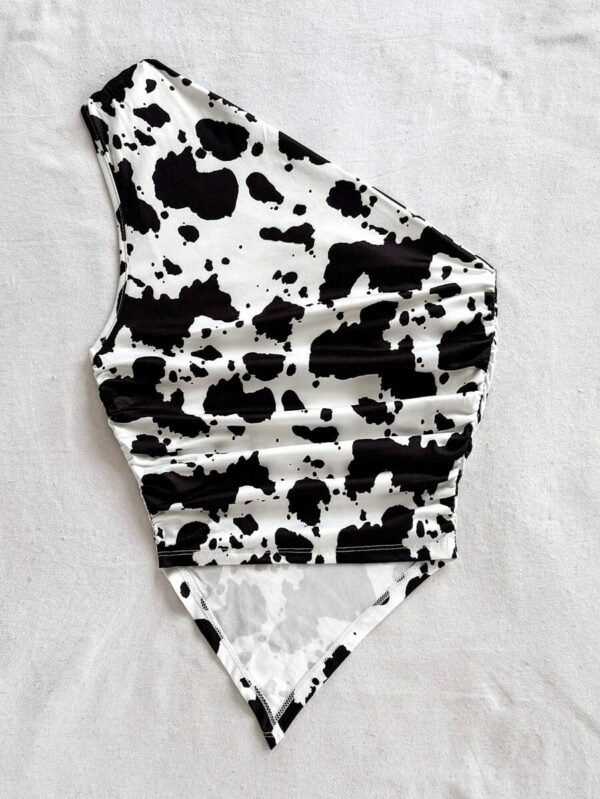 Top casual de vacaciones con estampado de vaca - Imagen 3