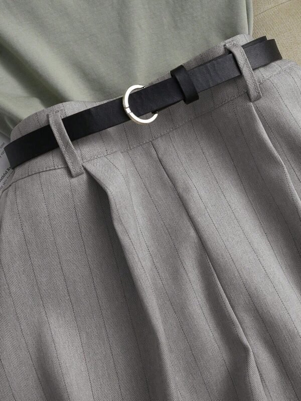 Pantalones estilo cargo suelto con estampado de rayas - Imagen 2