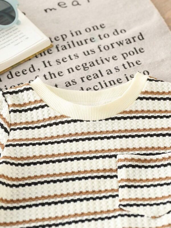 Camiseta con cuello redondo y pantalón corto para niño bebé - Imagen 2