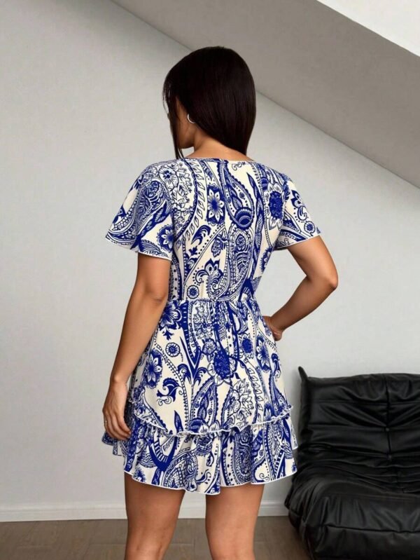 Vestido casual de vacaciones de mujer con estampado - Imagen 2