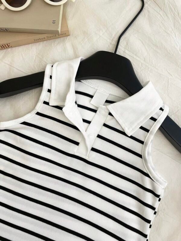 Vestido de tirantes de chaleco para niñas pequeñas - Imagen 2
