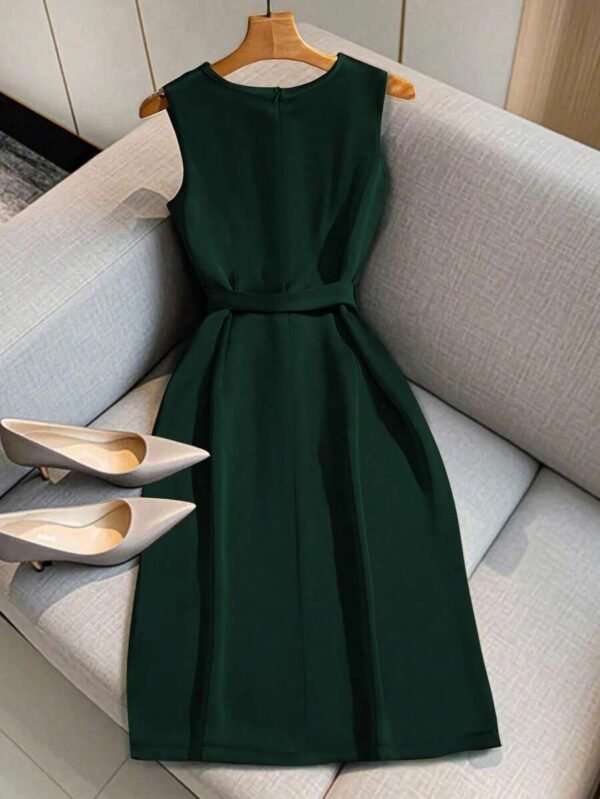 Vestido elegante sin mangas de alta gama - Imagen 3
