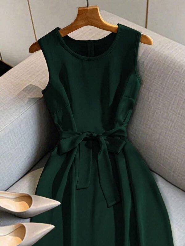 Vestido elegante sin mangas de alta gama - Imagen 2