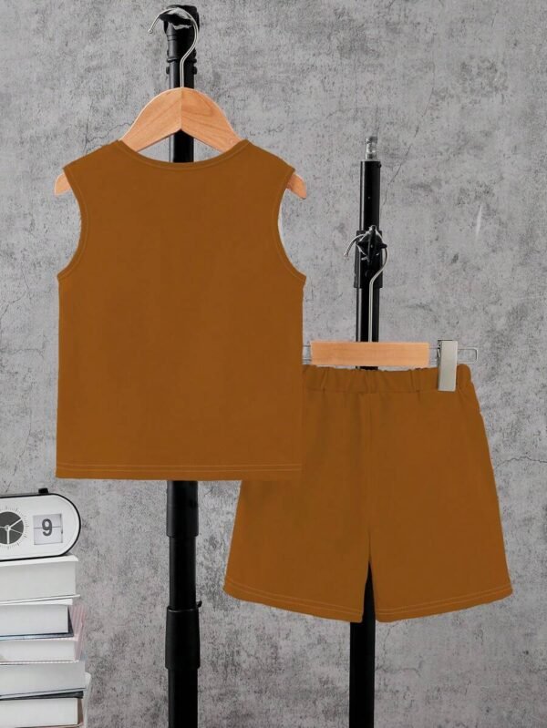 Conjunto informal para niños pequeños con estampado lindo de conejo - Imagen 3