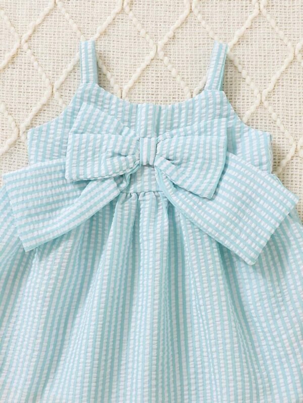 Vestido de tirantes con estampado de rayas - Imagen 2