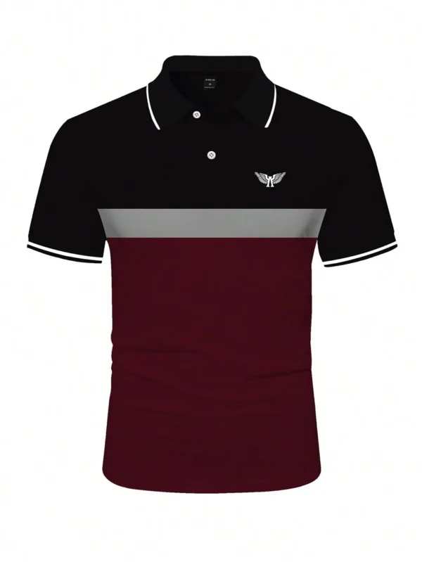 Camiseta Tipo Polo Para Hombre Con Impresión De Alas - Imagen 2