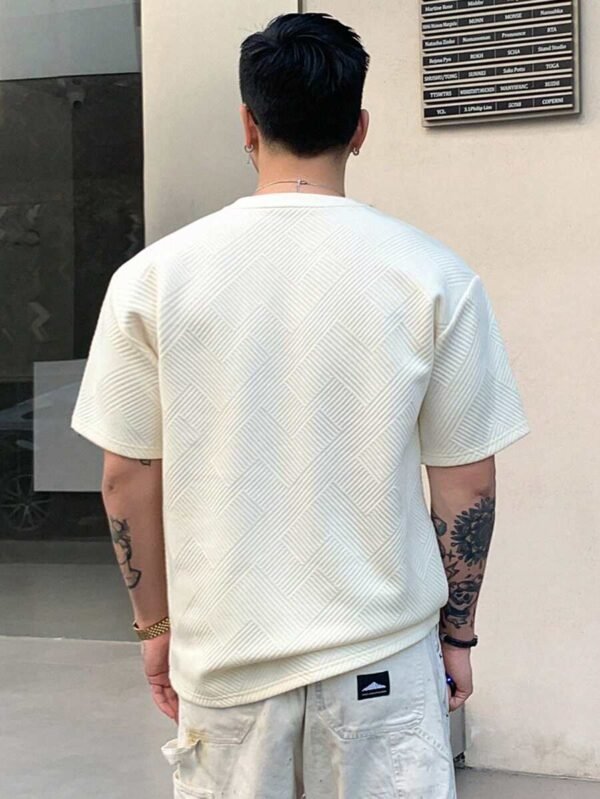 Camiseta de manga corta de verano con estampado de etiqueta - Imagen 3