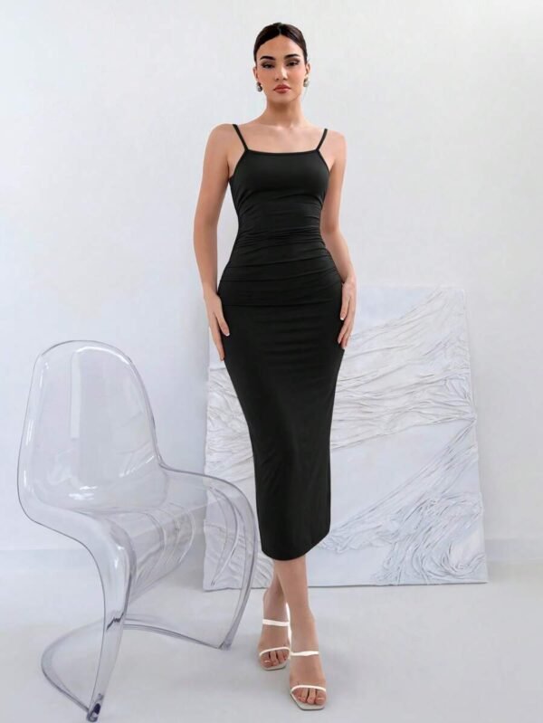 Vestido largo de verano sin mangas con nudo trasero - Imagen 2