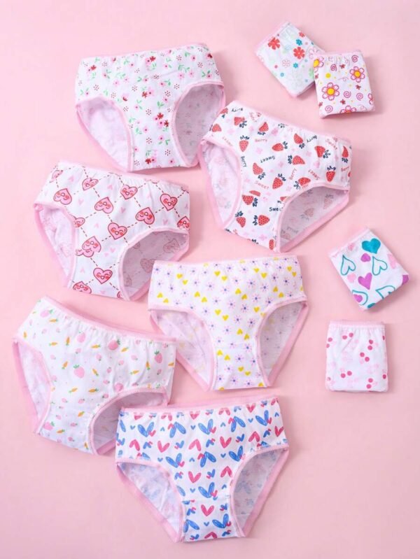 Set de 6 piezas de ropa interior de niña coreana aleatoria