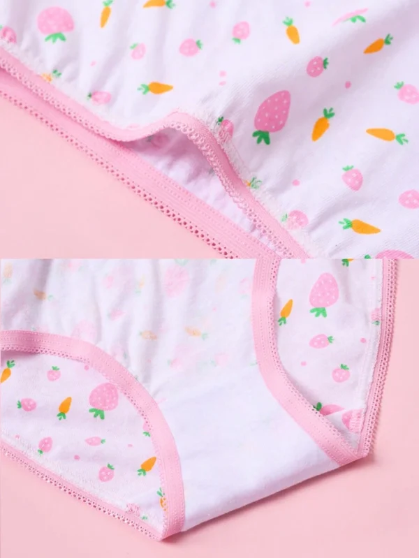 Set de 6 piezas de ropa interior de niña coreana aleatoria - Imagen 2