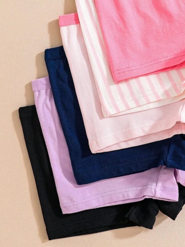 Set de 6 piezas de bragas de algodón estampadas con moño - Imagen 2
