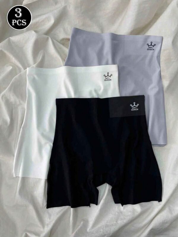3 pares de bragas sin costuras de talle alto para mujer