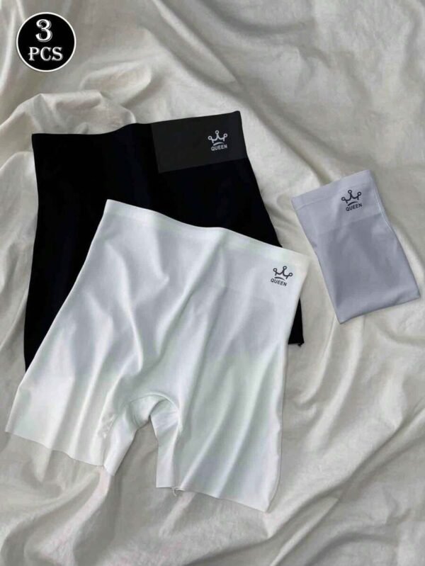 3 pares de bragas sin costuras de talle alto para mujer - Imagen 3