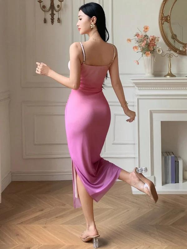 Vestido de camisola de talla ajustada con pliegues degradados - Imagen 2