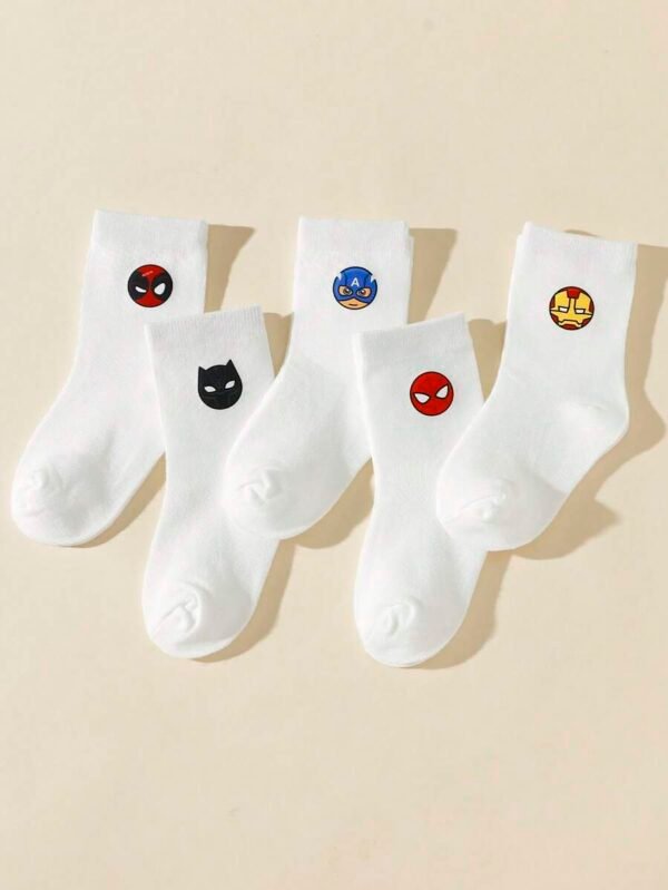 1 par de calcetines deportivos transpirables con diseño aleatorio - Imagen 2